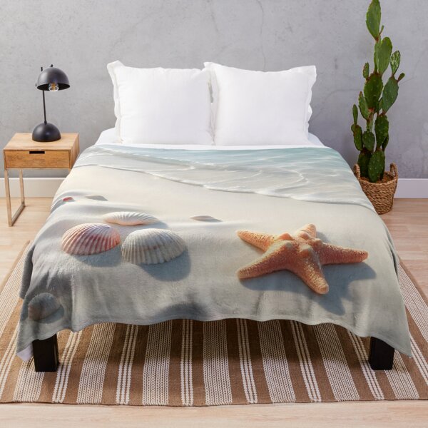 Item preview, Seashells on Tropical White Sand Beach designed and sold by Sybille-Yates.