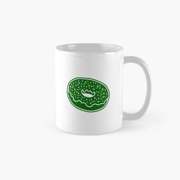 Item preview, Dark Green Retro Glazed Sprinkle Donut Design designed and sold by pattern-archive.