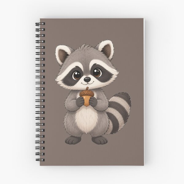 Item preview, Cute Baby Raccoon with Acorn- Cute Woodland Animal designed and sold by All About DigiCraft by Fedelina.