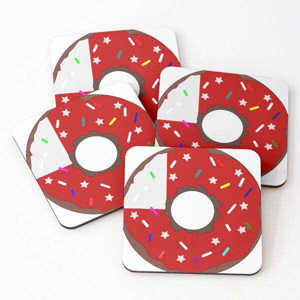Item preview, Tonga Flag Donut – Colorful Sprinkles Country Pride designed and sold by TheIconSmith.