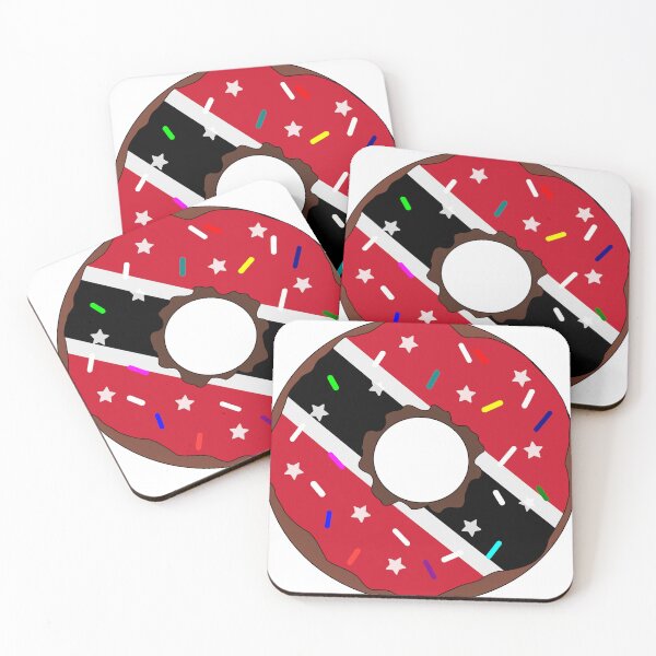 Item preview, Trinidad and Tobago Flag Donut – Colorful Sprinkles Country Pride designed and sold by TheIconSmith.