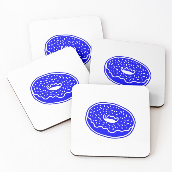 Item preview, Blue Retro Glazed Sprinkle Donut Design designed and sold by pattern-archive.