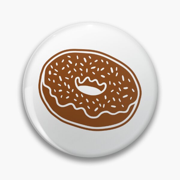 Item preview, Brown Retro Glazed Sprinkle Donut Design designed and sold by pattern-archive.