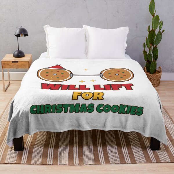Item preview, Will Lift For Christmas Cookies Funny Gym Christmas Workout designed and sold by Bornprints.