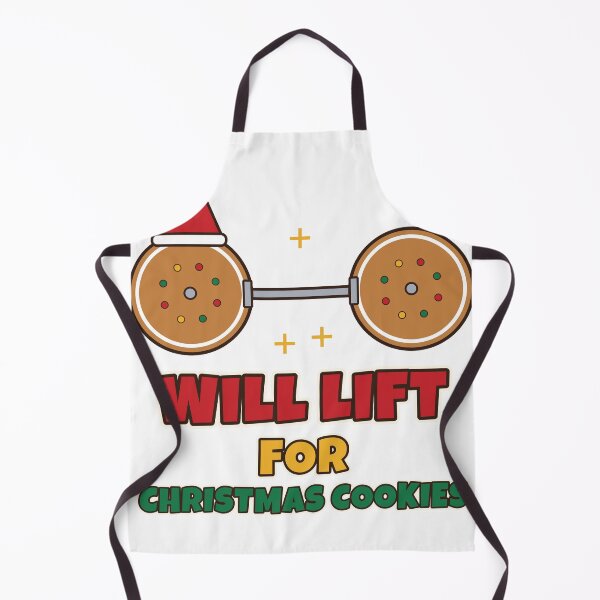 Item preview, Will Lift For Christmas Cookies Funny Gym Christmas Workout designed and sold by Bornprints.