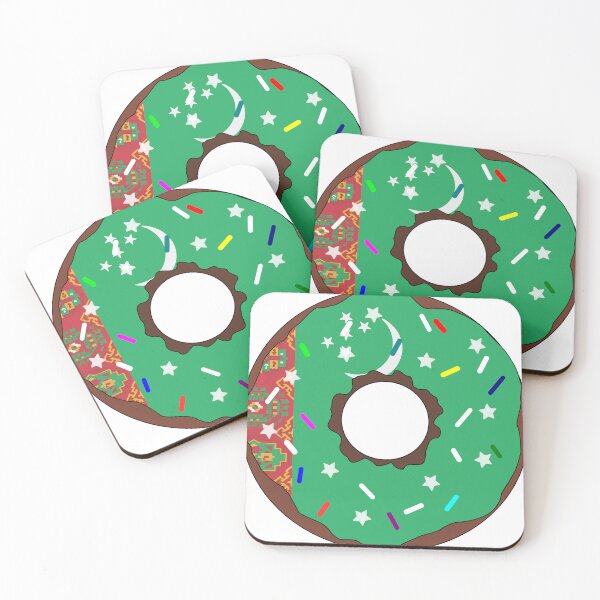 Item preview, Turkmenistan Flag Donut – Colorful Sprinkles Country Pride designed and sold by TheIconSmith.