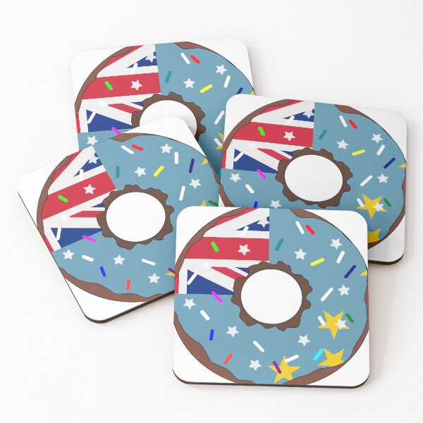 Item preview, Tuvalu Flag Donut – Colorful Sprinkles Country Pride designed and sold by TheIconSmith.