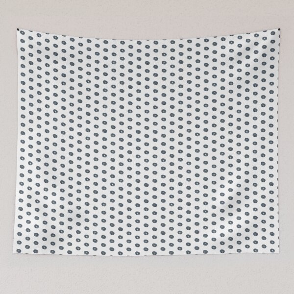 Item preview, Charcoal Retro Glazed Sprinkle Donut Design designed and sold by pattern-archive.