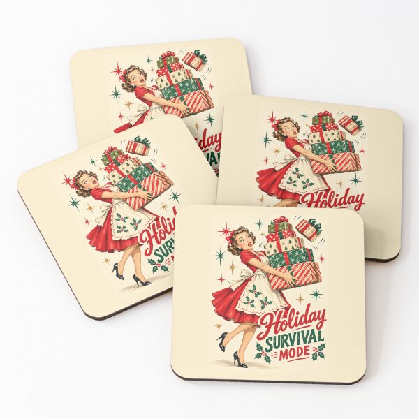 Item preview, Holiday Survival Mode – Funny Retro Christmas Designa designed and sold by MetaModel Editions.