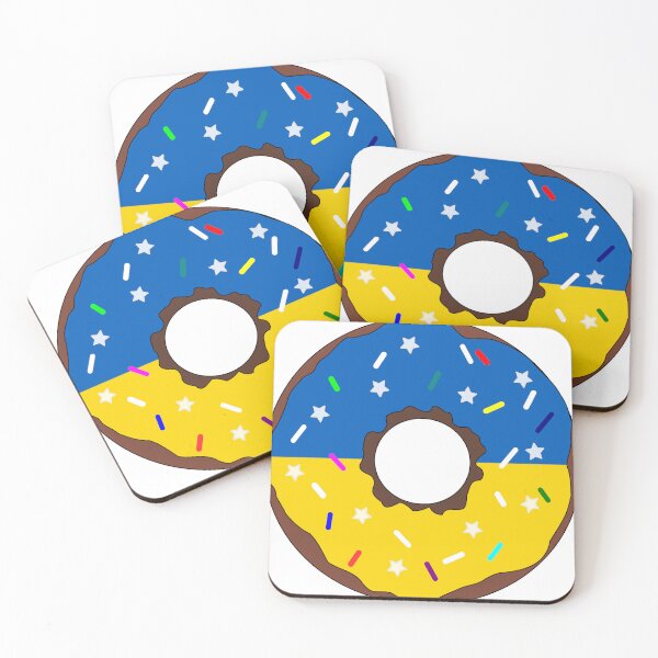 Item preview, Ukraine Flag Donut – Colorful Sprinkles Country Pride designed and sold by TheIconSmith.