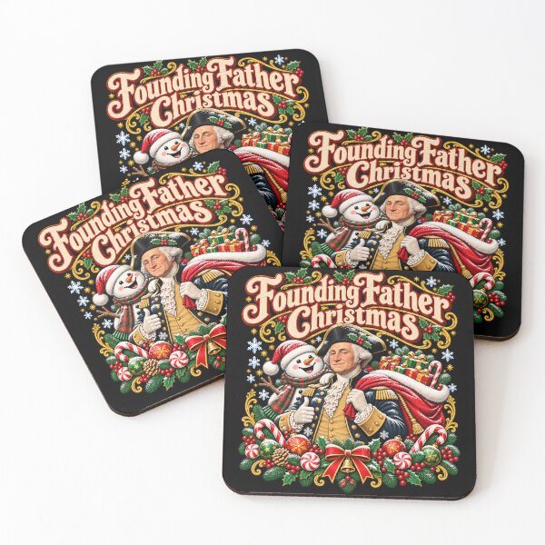 Item preview, Founding Father Christmas Funny Patriotic Holiday designed and sold by will freed18.