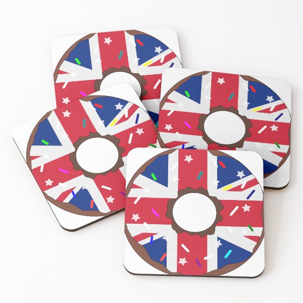 Item preview, The United Kingdom Flag Donut – Colorful Sprinkles Country Pride designed and sold by TheIconSmith.