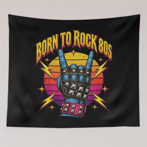 Item preview, Classic Artisan Eighties Rock On Hand Sunset Quotes Humor designed and sold by Aqouiatiqe.