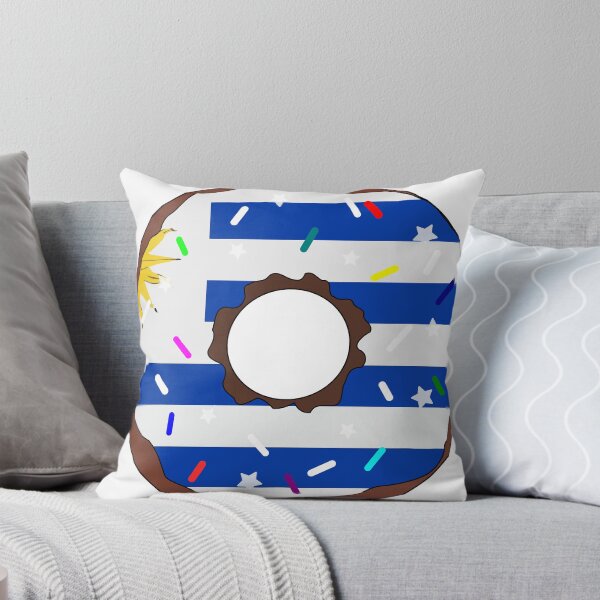 Item preview, Uruguay Flag Donut – Colorful Sprinkles Country Pride designed and sold by TheIconSmith.
