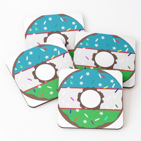 Item preview, Uzbekistan Flag Donut – Colorful Sprinkles Country Pride designed and sold by TheIconSmith.