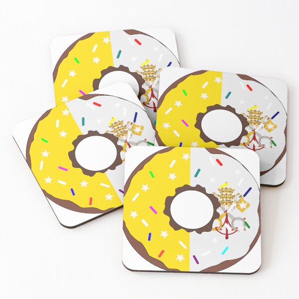Item preview, Vatican City Flag Donut – Colorful Sprinkles Country Pride designed and sold by TheIconSmith.