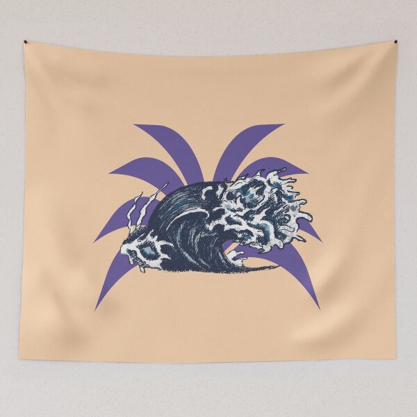 Item preview, Ocean Wave | Geometric Surf Art | Vintage Coastal Illustration designed and sold by Half Mess.