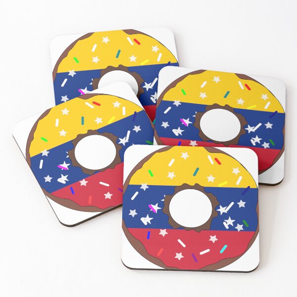 Item preview, Venezuela Flag Donut – Colorful Sprinkles Country Pride designed and sold by TheIconSmith.
