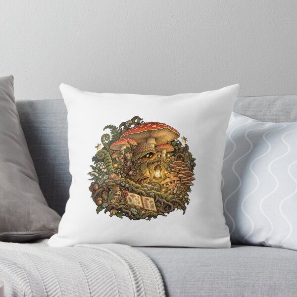 Item preview, The Mushroom Keeper – Goblincore Woodland Spirit Fantasy Art designed and sold by Prism-Bubble.