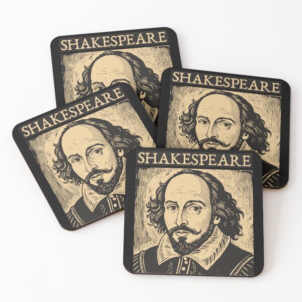 Item preview, William Shakespeare Vintage Woodcut Portrait Poster designed and sold by ValentinaHramov.