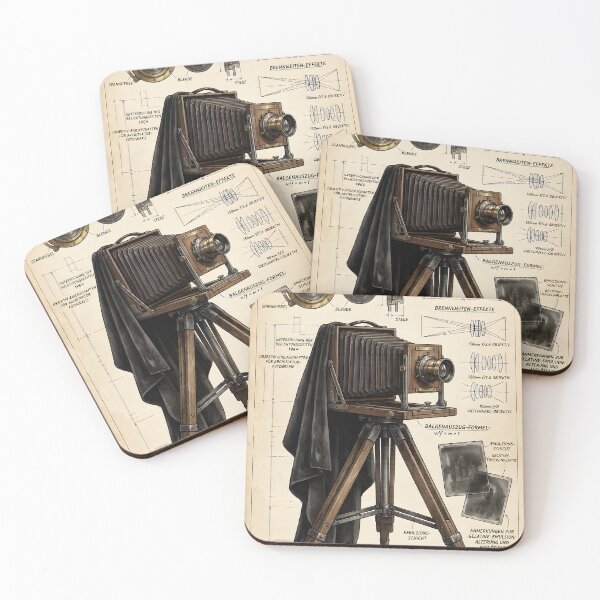 Item preview, Vintage Large Format Camera Study - Heritage Photography Notebook designed and sold by MissoStudio.