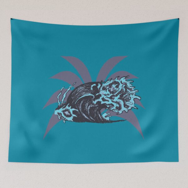 Item preview, Ocean Wave | Geometric Surf Art | Vintage Coastal Illustration designed and sold by Half Mess.