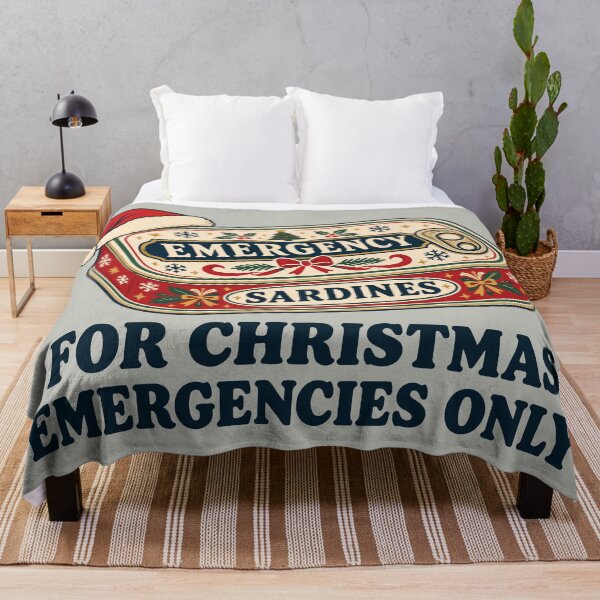 Item preview, Christmas Emergency Sardines – Funny Vintage Tinned Fish designed and sold by Skryp-art.