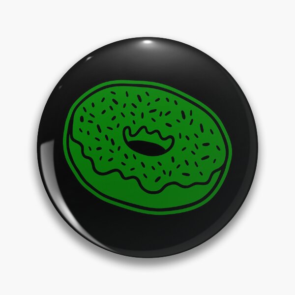 Item preview, Green Retro Glazed Sprinkle Donut Design designed and sold by pattern-archive.