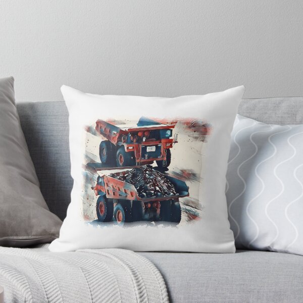 Item preview, Coal Trucks Working in a Coal Mine Industrial Landscape Illustration designed and sold by rodrigoRAQ2411.