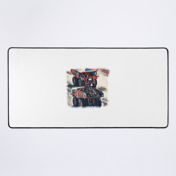 Item preview, Coal Trucks Working in a Coal Mine Industrial Landscape Illustration designed and sold by rodrigoRAQ2411.