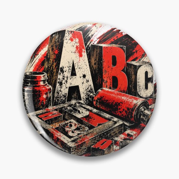 Item preview, Vintage Letterpress Typography Studio designed and sold by ForeverPrintsOK.