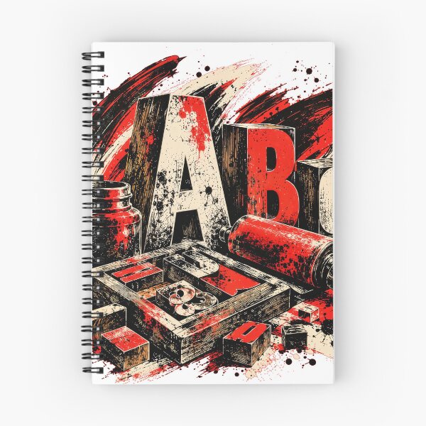 Item preview, Vintage Letterpress Typography Studio designed and sold by ForeverPrintsOK.