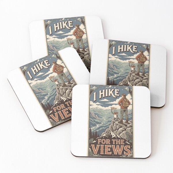 Item preview,  I Hike for the Views – Funny Hiking & Outdoor Adventure Design designed and sold by FitEnvy.
