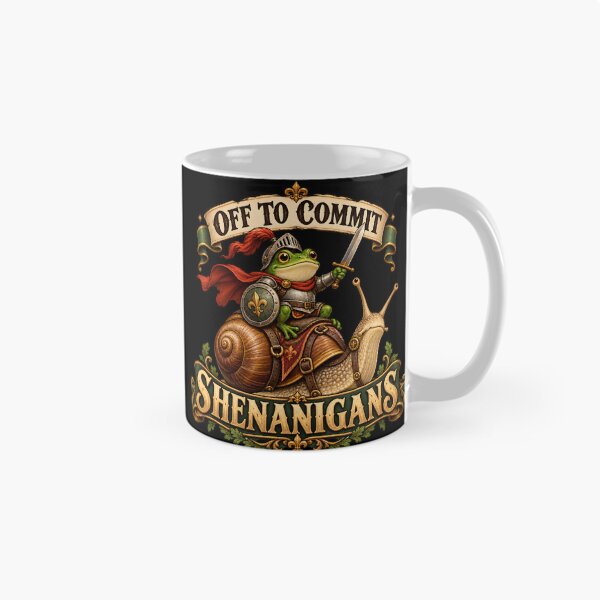 Item preview, Off to Commit Shenanigans Frog designed and sold by WonderInkLab.