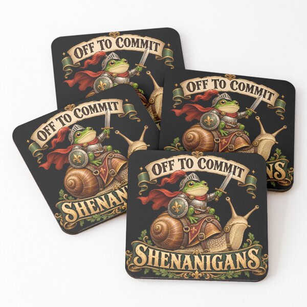 Item preview, Off to Commit Shenanigans Frog designed and sold by WonderInkLab.
