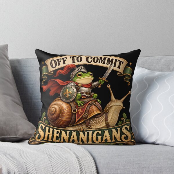 Item preview, Off to Commit Shenanigans Frog designed and sold by WonderInkLab.