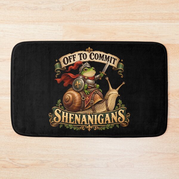 Item preview, Off to Commit Shenanigans Frog designed and sold by WonderInkLab.