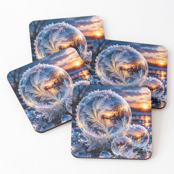 Item preview, Frozen Bubbles – Enchanted Winter Dreams designed and sold by GoldenSparkleShop.