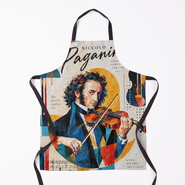 Item preview, Niccolo Paganini Painting – Legendary Italian Violinist designed and sold by GalleryKauffeld.