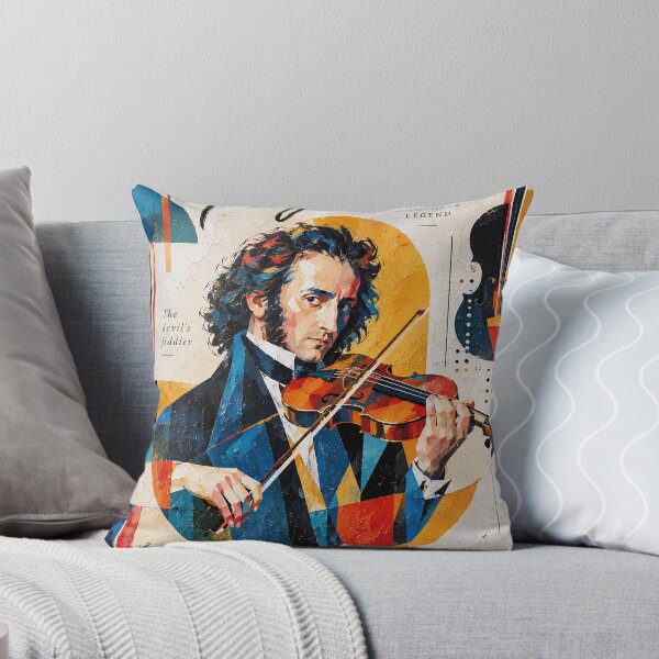 Item preview, Niccolo Paganini Painting – Legendary Italian Violinist designed and sold by GalleryKauffeld.