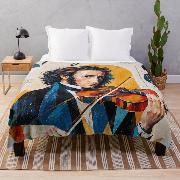 Item preview, Niccolo Paganini Painting – Legendary Italian Violinist designed and sold by GalleryKauffeld.