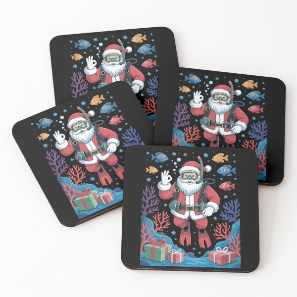 Item preview, Scuba Santa Claus Diving Christmas designed and sold by jkrphoto.