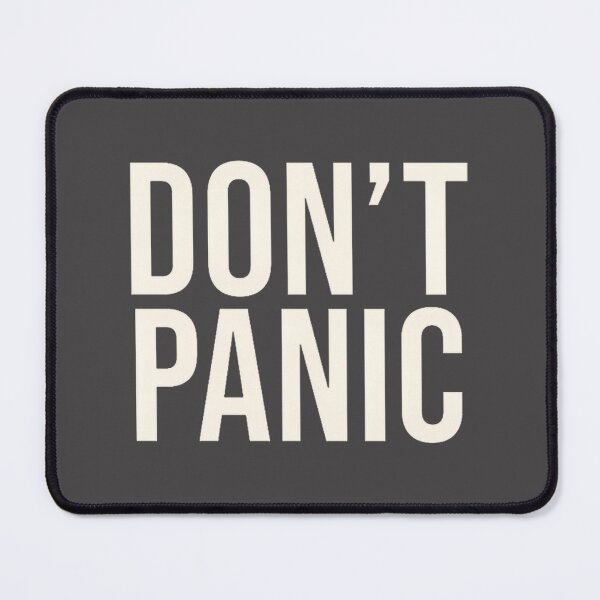 Item preview, Don't Panic Inspirational Quote Design with Bold Typography designed and sold by Ohwawaesthetic.