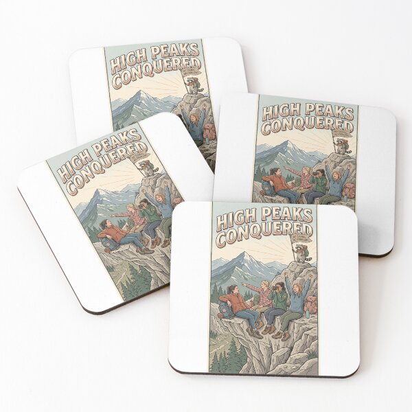Item preview, High Peaks conquered – Funny Hiking & Outdoor Adventure Design designed and sold by FitEnvy.
