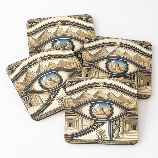 Item preview, Mystical Ancient Egyptian Eye of Horus Landscape designed and sold by Michaelragheb.