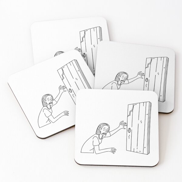Item preview, Zombie reaches toward a boarded up door with clawed fingers designed and sold by rasagamastore.