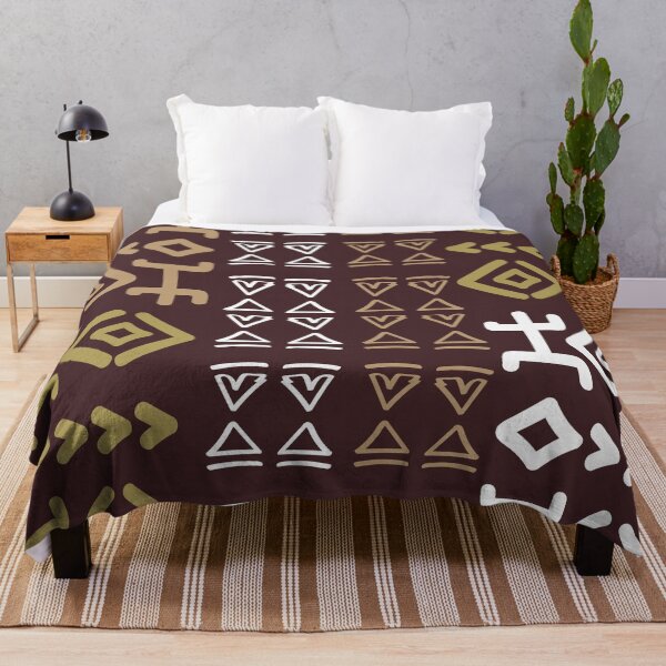 Item preview, Bogolanfini Mali Mudcloth Earth Tones designed and sold by Wolagno.