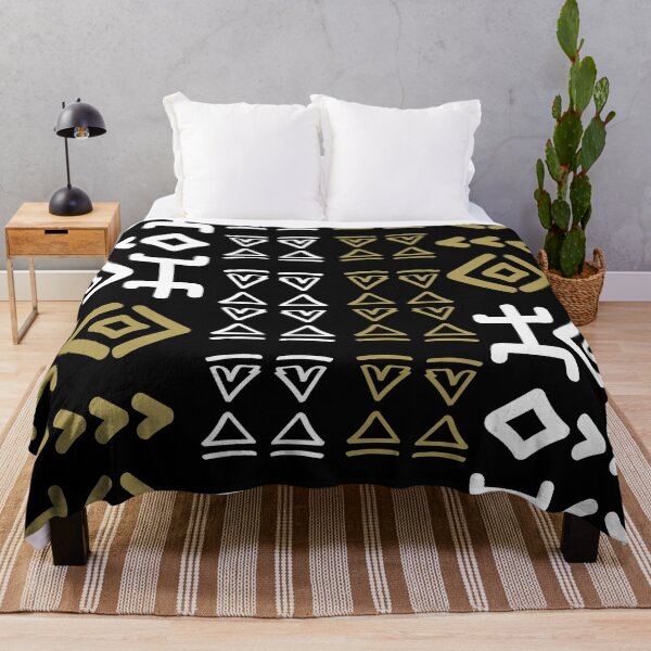 Item preview, Bogolan Mud Cloth Pattern Black designed and sold by Wolagno.