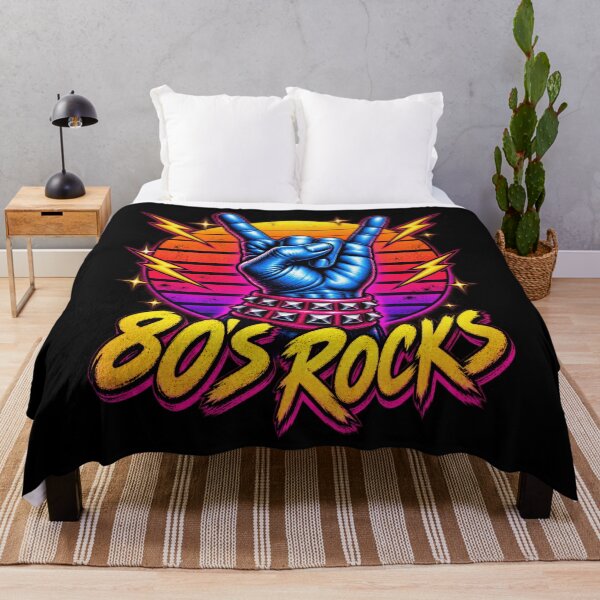 Item preview, Classic Artisan Eighties Rock On Hand Sunset Quotes Humor designed and sold by adiencarteras.