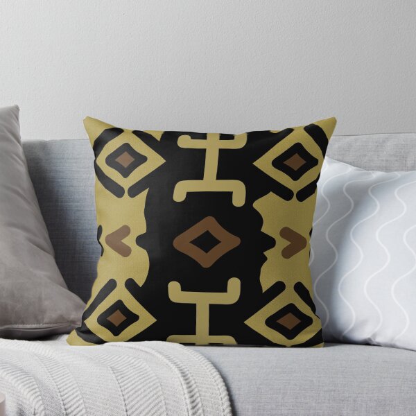 Item preview, Bogolanfini Mali Mudcloth Black Brown designed and sold by Wolagno.